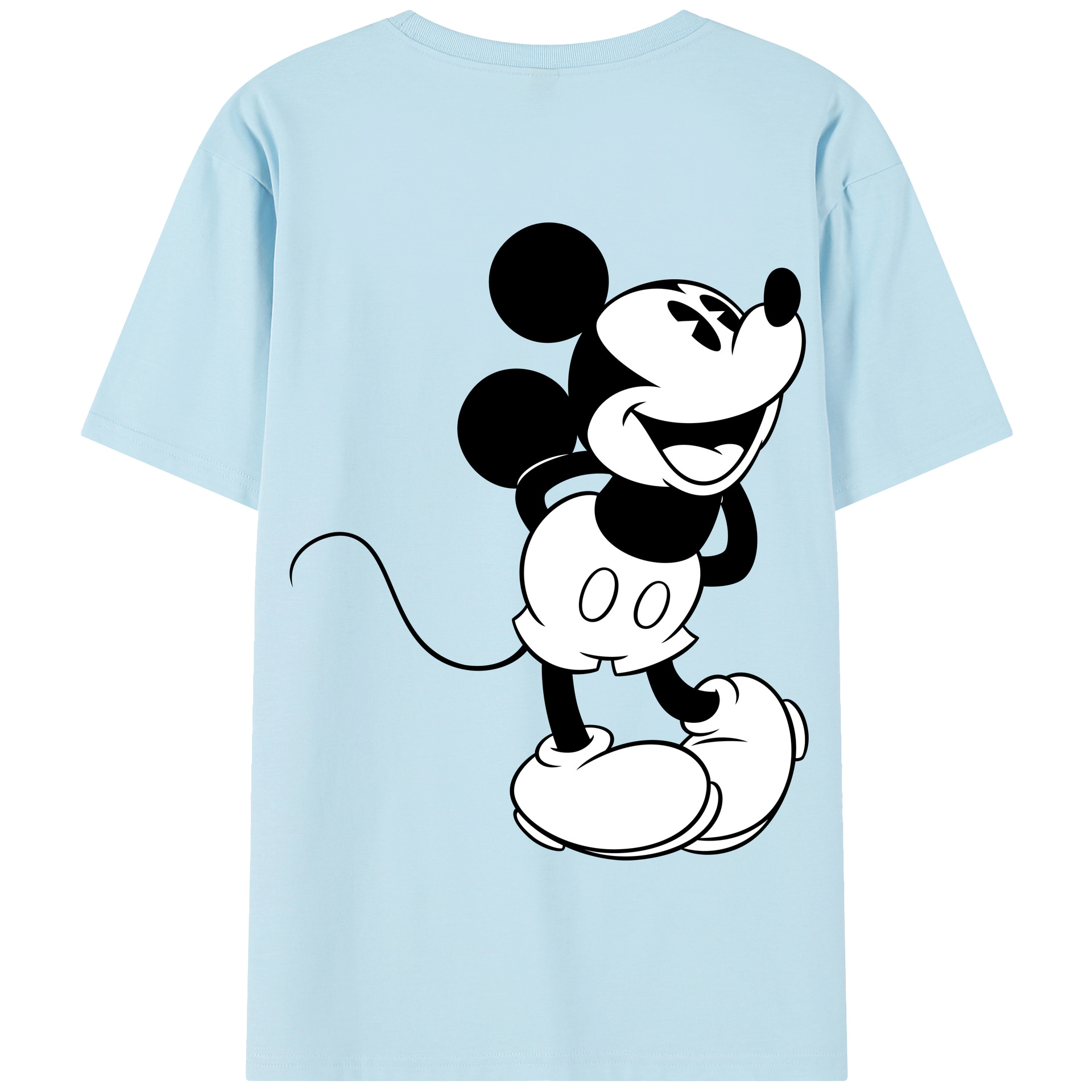（画像用） ミッキーマウス Mickey Mouse 綿100％半袖Tシャツ（背面プリント）